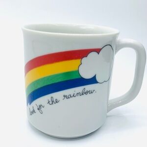 Vintage 80s “Look for the Rainbow” Coffee Mug